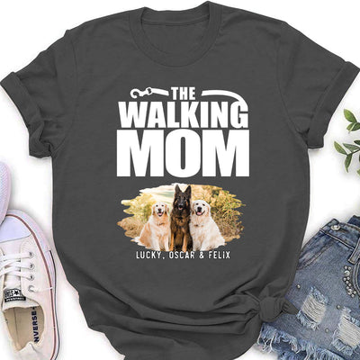 Walking Mom Photo - Personalized Custom Women's T-shirt