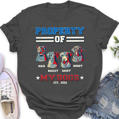 This Is Property Of - Personalized Custom DARK Women's T-shirt