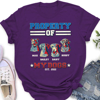 This Is Property Of - Personalized Custom DARK Women's T-shirt