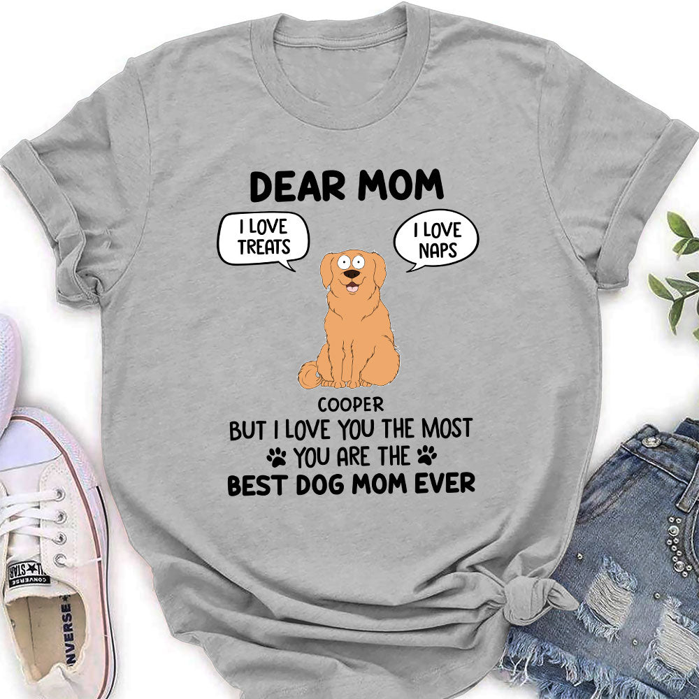 Best Fur Mom Ever - Personalized Custom Women's T-shirt
