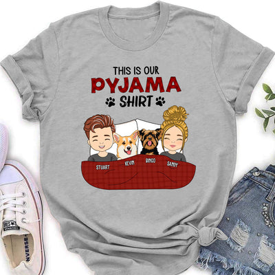 Pajama Shirt Couple Version 2 - Personalized Custom Women's T-shirt