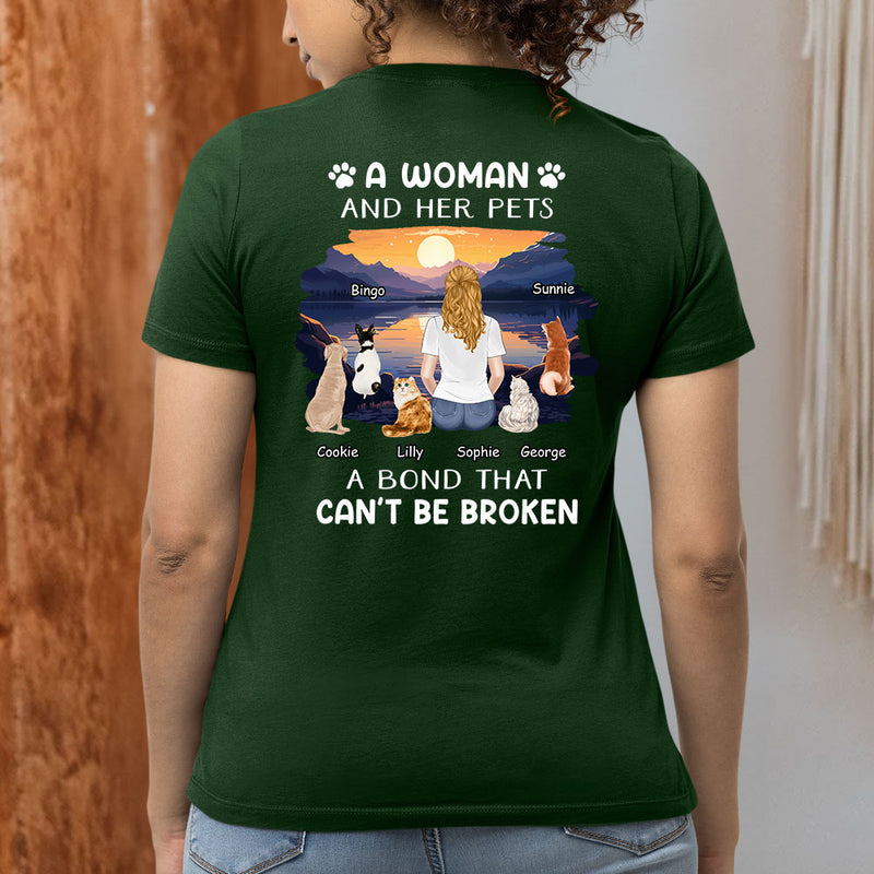 Woman With Pets - Personalized Custom Women&