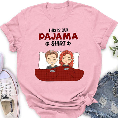 Pajama Shirt Couple Version 2 - Personalized Custom Women's T-shirt