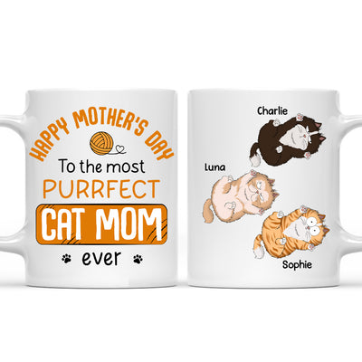 Purrfect Cat Mom - Personalized Custom Coffee Mug