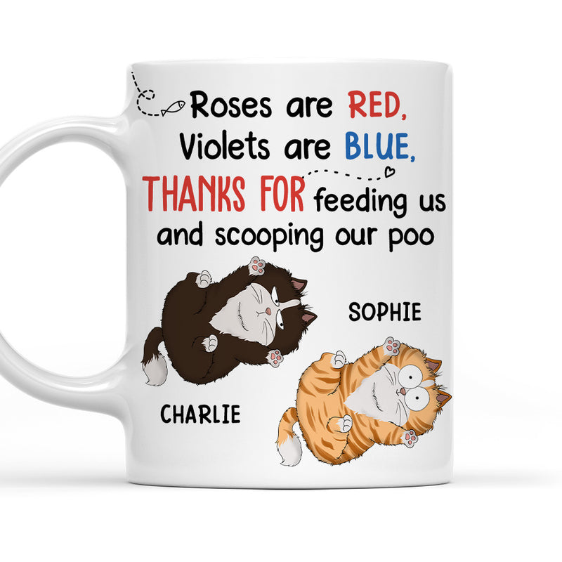 Roses And Violets - Personalized Custom Coffee Mug