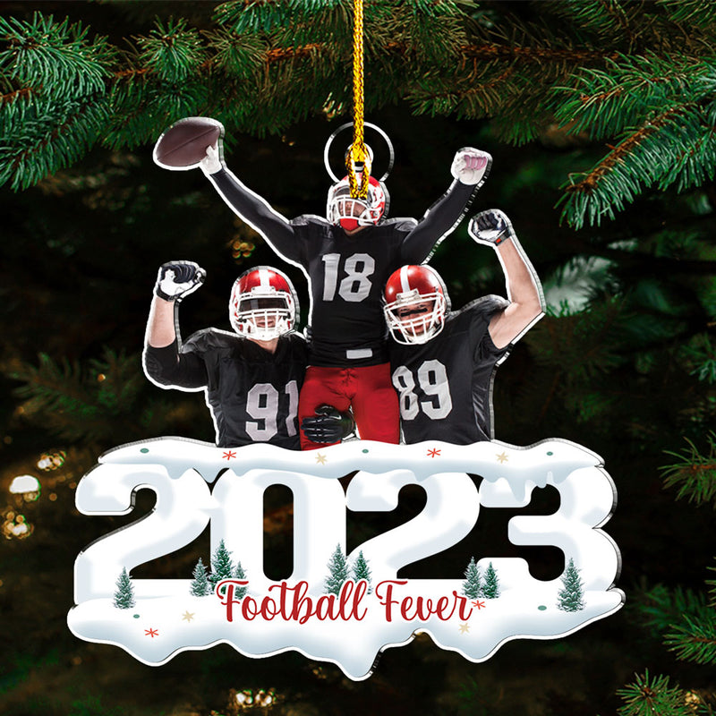 Custom Photo Sports - Joy of Christmas 2023 - Personalized Custom Acrylic Ornament