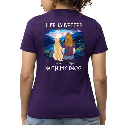 Better With Pets - Personalized Custom Women's T-shirt