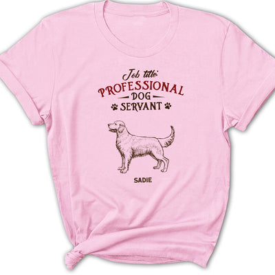 Professional Dog Servant Vintage - Personalized Custom Women's T-shirt