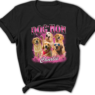 Dog Mom Dad Vintage - Personalized Custom Women's T-shirt