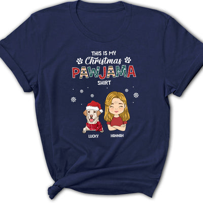 Christmas Pajama Shirt - Personalized Custom Women's T-shirt