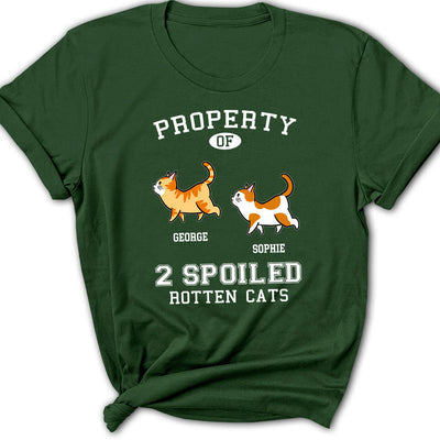 Property Of Rotten Cats - Personalized Custom Women's T-shirt