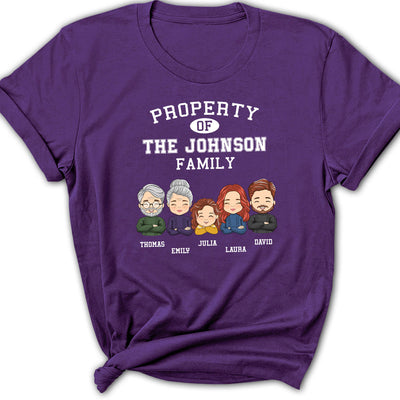 Property Of Family - Personalized Custom Women's T-shirt