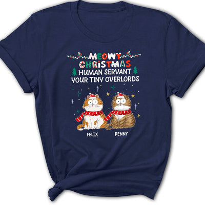 Meowy Christmas - Personalized Custom Women's T-shirt