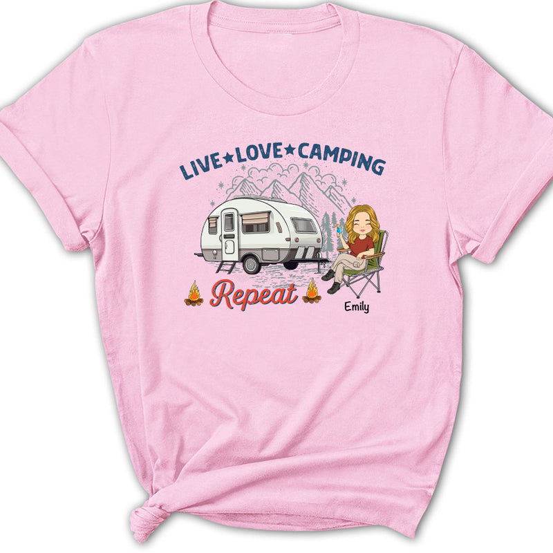 Live Love Camping - Personalized Custom Women&