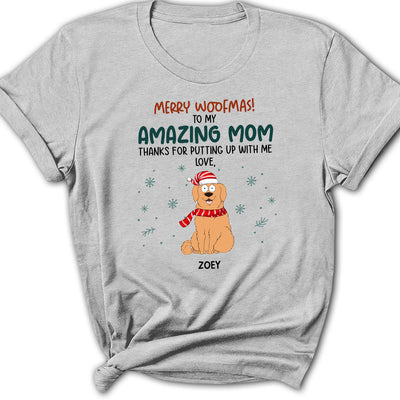 Funny Woofmas - Personalized Custom Women's T-shirt