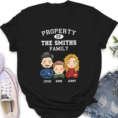 Property Of Family - Personalized Custom Women's T-shirt