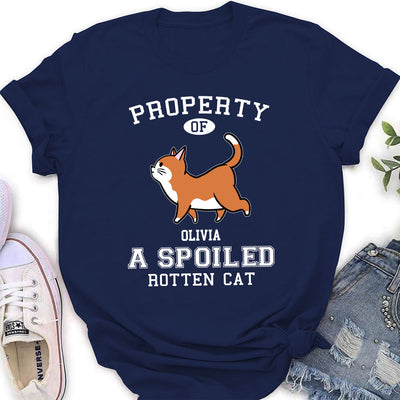 Property Of Rotten Cats - Personalized Custom Women's T-shirt