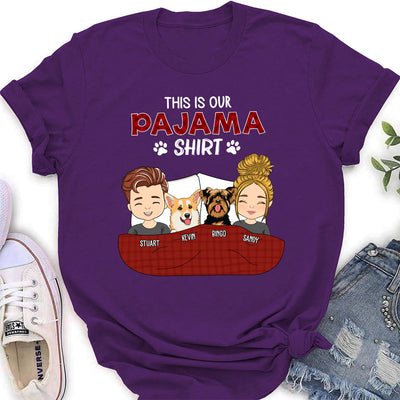 Pajama Shirt Version Couple - Personalized Custom Women's T-shirt