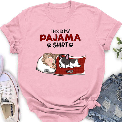 Sleeping Pet Pajama - Personalized Custom Women's T-shirt