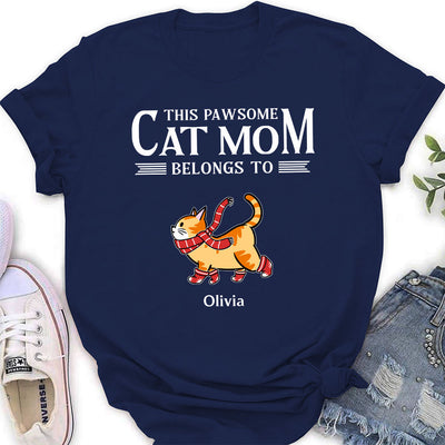 This Pawsome Dad - Personalized Custom Women's T-shirt