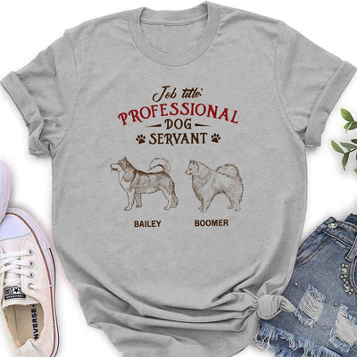 Professional Dog Servant Vintage - Personalized Custom Women's T-shirt