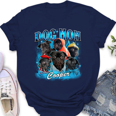 Dog Mom Dad Vintage - Personalized Custom Women's T-shirt