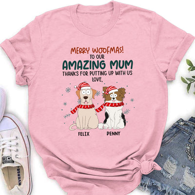 Funny Woofmas - Personalized Custom Women's T-shirt