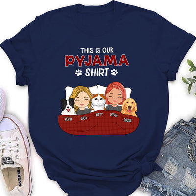 Pajama Shirt Version Couple - Personalized Custom Women's T-shirt