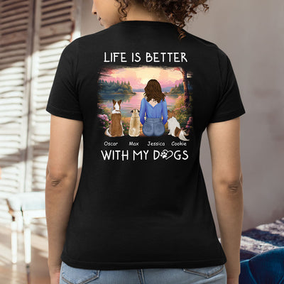 Better With Pets - Personalized Custom Women's T-shirt