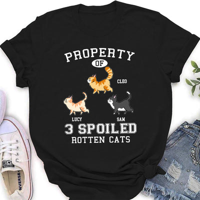 Property Of Rotten Cats - Personalized Custom Women's T-shirt