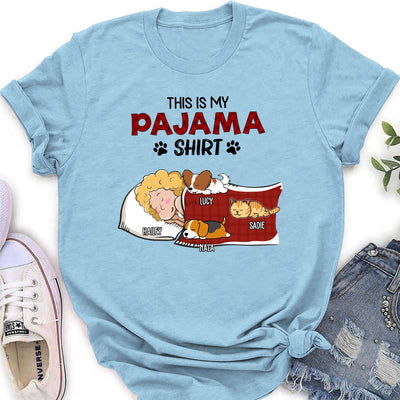 Sleeping Pet Pajama - Personalized Custom Women's T-shirt