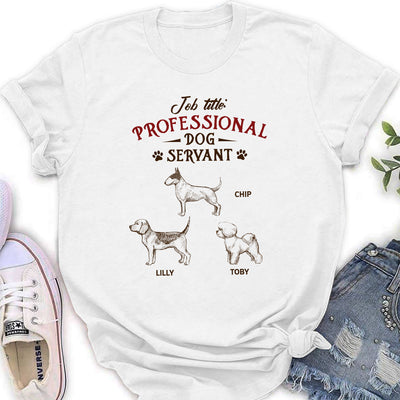 Professional Dog Servant Vintage - Personalized Custom Women's T-shirt