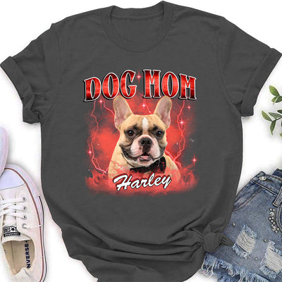 Dog Mom Dad Vintage - Personalized Custom Women's T-shirt