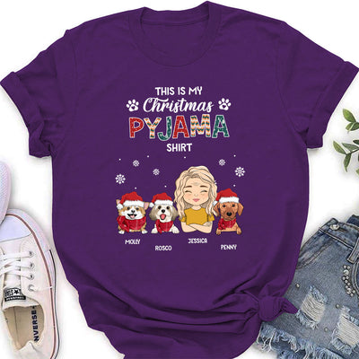 Christmas Pajama Shirt - Personalized Custom Women's T-shirt