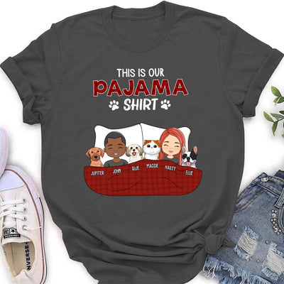 Pajama Shirt Couple Version 2 - Personalized Custom Women's T-shirt