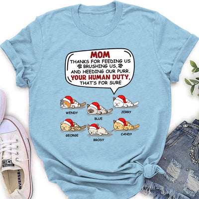 Your Human Duty  - Personalized Custom Women's T-shirt