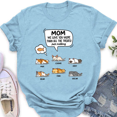 Cat Just Kidding - Personalized Custom Women's T-shirt