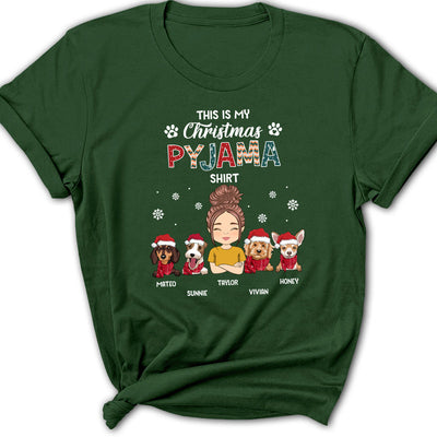 Christmas Pajama Shirt - Personalized Custom Women's T-shirt