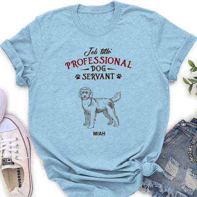 Professional Dog Servant Vintage - Personalized Custom Women's T-shirt