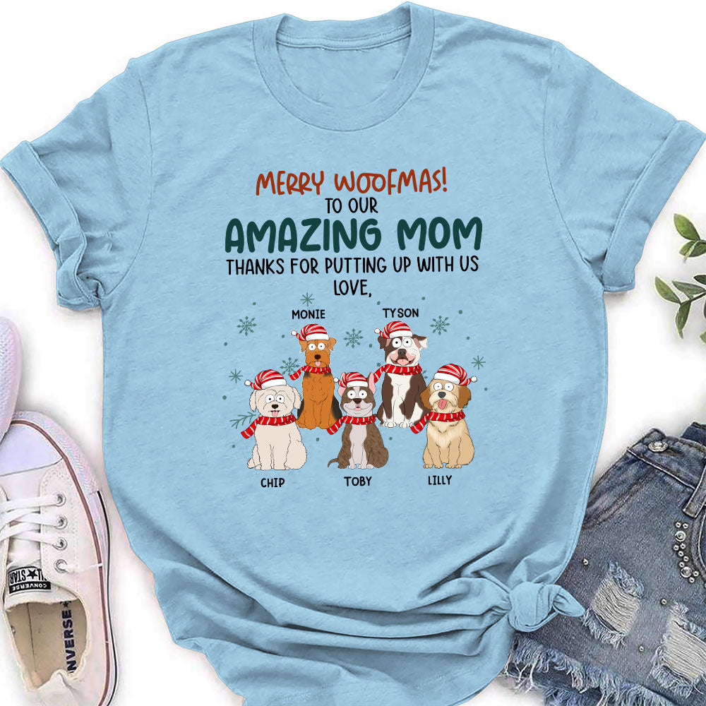 Funny Woofmas - Personalized Custom Women's T-shirt