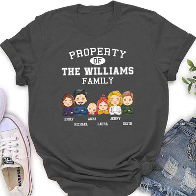Property Of Family - Personalized Custom Women's T-shirt