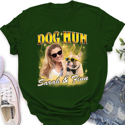 Dog Mom Dad Vintage - Personalized Custom Women's T-shirt