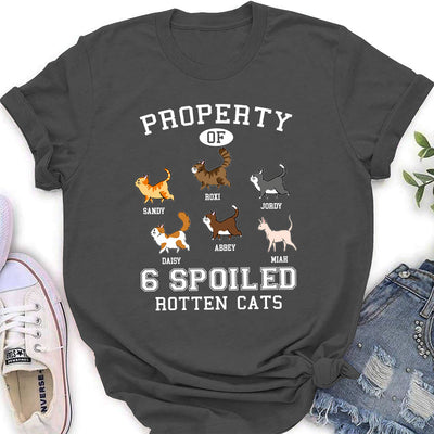 Property Of Rotten Cats - Personalized Custom Women's T-shirt