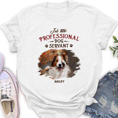 Professional Dog Servant Vintage - Personalized Custom Women's T-shirt