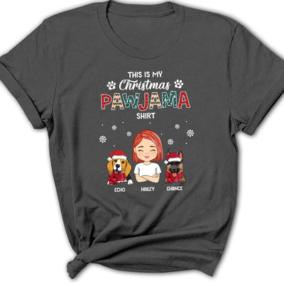 Christmas Pajama Shirt - Personalized Custom Women's T-shirt