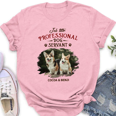 Professional Dog Servant Vintage - Personalized Custom Women's T-shirt