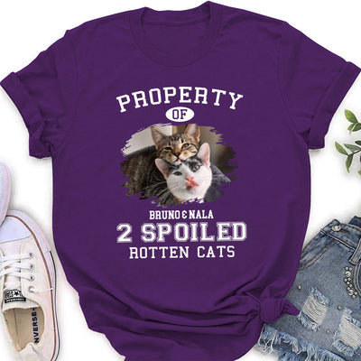 Property Of Rotten Cats - Personalized Custom Women's T-shirt