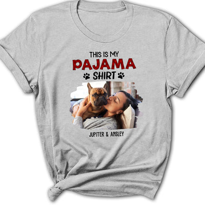 Sleeping Pajama Shirt Photo - Personalized Custom Women's T-shirt