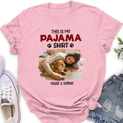 Sleeping Pajama Shirt Photo - Personalized Custom Women's T-shirt