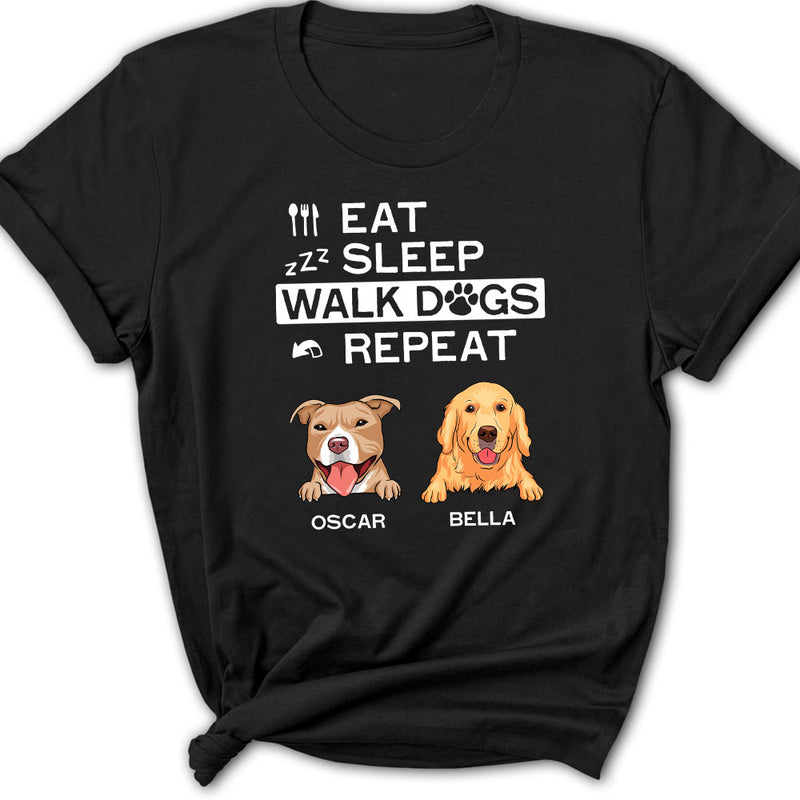 Eat Sleep Walk - Personalized Custom Women&